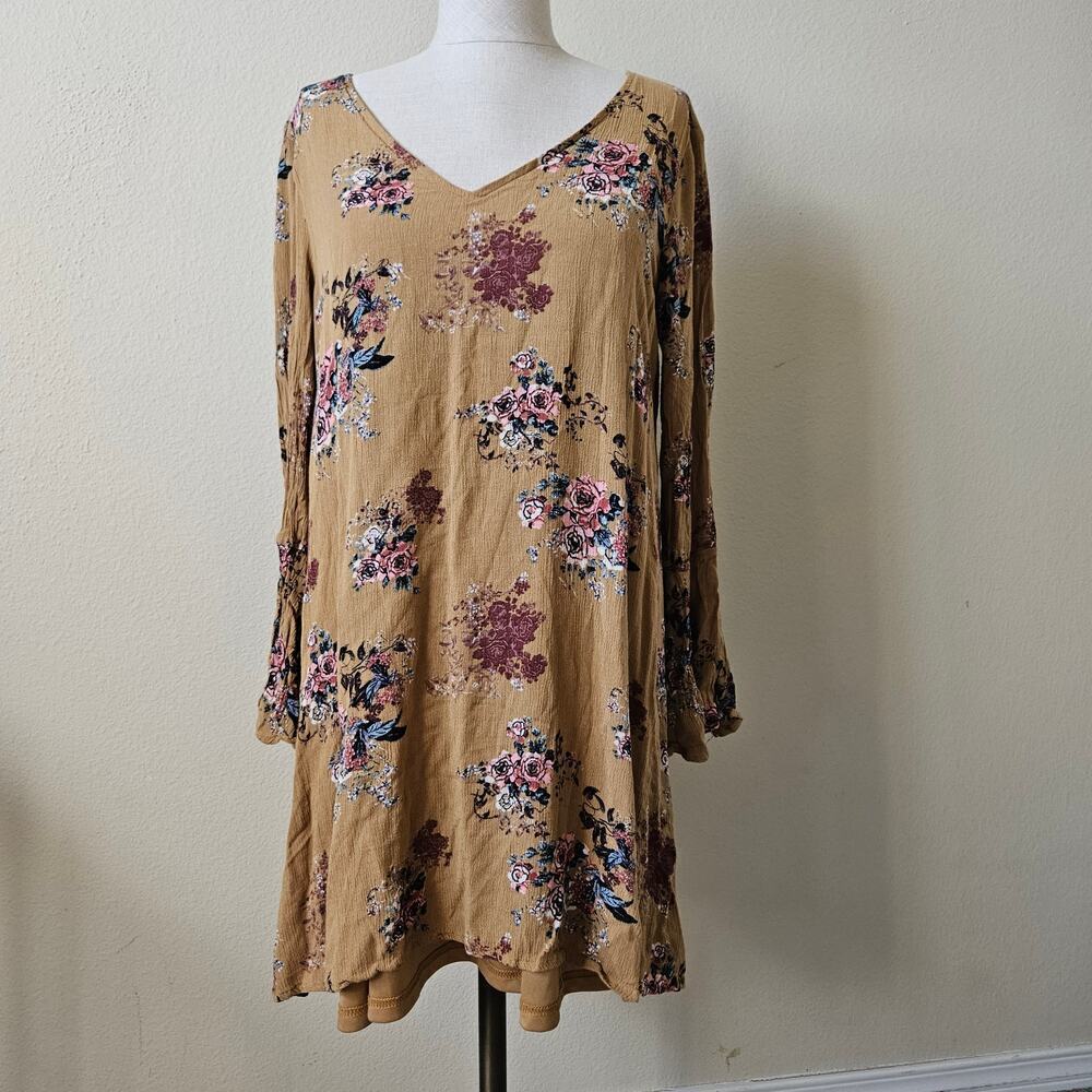 Alter'd State Women's Mini Floral Lined Dress Large